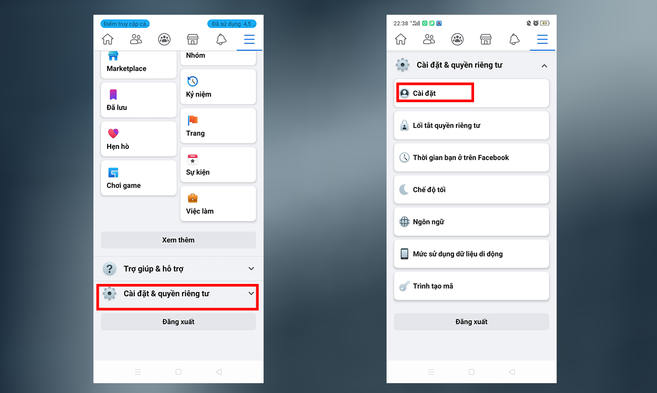 Cách ẩn lượt Like trên Facebook bước 2
