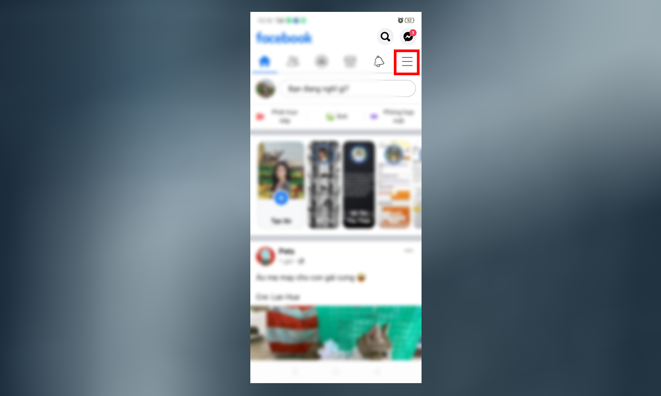 Cách ẩn lượt Like trên Facebook bước 1