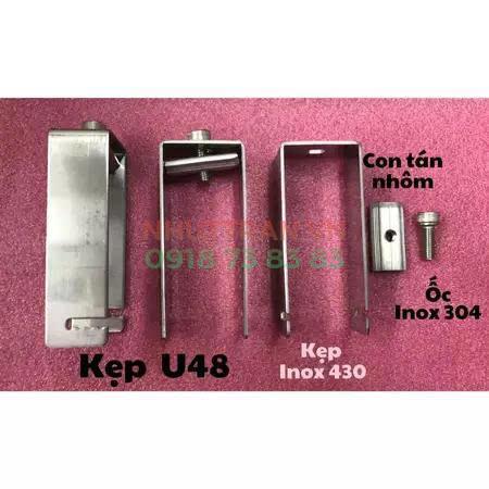 Kẹp U dưới Tấm pin Năng Lượng Mặt Trời U48 loại Inox 430 Kẹp U dưới Tấm pin Năng Lượng Mặt Trời U48 loại Inox 430