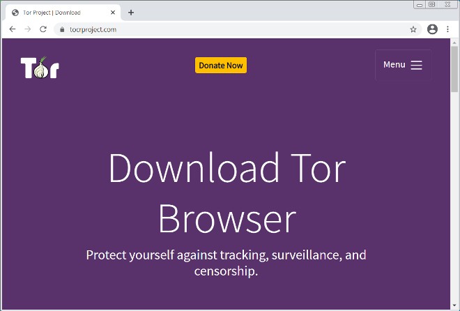 Trang tải Tor giả mạo