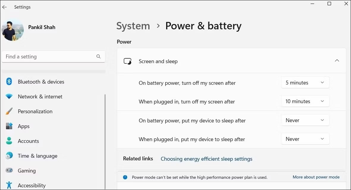 Cài đặt chế độ Sleep trong Windows 11 Cài đặt chế độ Sleep trong Windows 11
